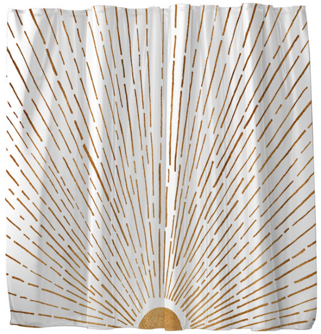 알럽홈 모던오렌지 샤워커튼, TYPE2, 1개, 오렌지계열