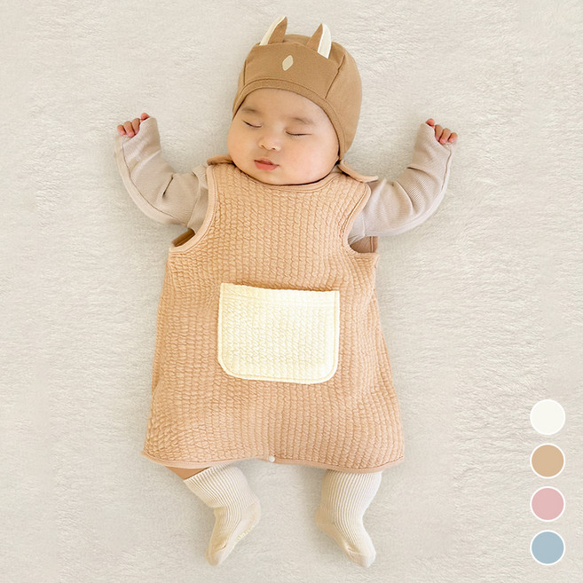 韓國 ikii 嬰幼兒用有機舒適口袋保暖睡背心