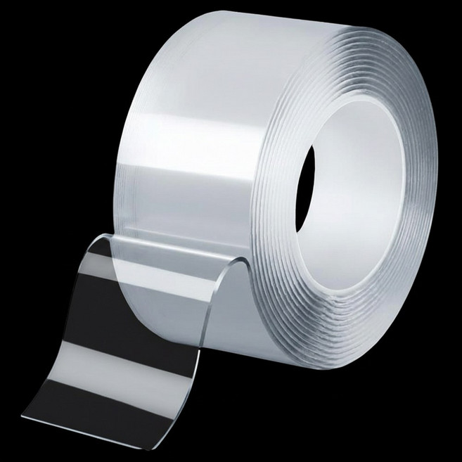 라노홈 울트라 픽스 클리어 겔 초강력 양면 실리콘 테이프 투명 50mm x 5m, 1개