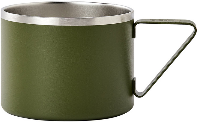 오슬로 스텐 316 보온보냉 트리곤 머그 350ml, 그린, 1개
