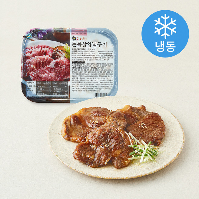 강강술래 돈목살 양념 구이 (냉동), 700g, 1개