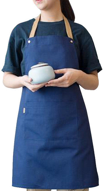 루아뜨 길이조절 방수 앞치마, 네이비, 1개