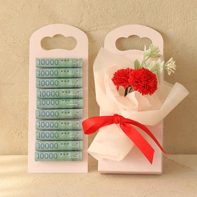 Scent Basket 雙朵康乃馨香皂花迷你零用錢禮物盒