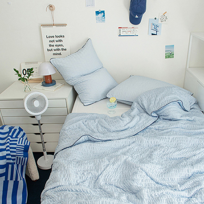 쉬즈홈 프라페 냉감 시어서커 여름 차렵이불 세트