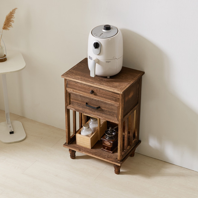 노아가구 2단 서랍형 협탁 G1003, 엔틱, 1개