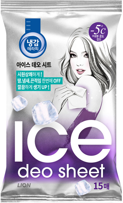 냉감테라피 아이스 데오드란트 시트, 87g, 1개