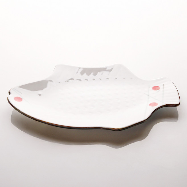 미세스홈 도자기 생선 접시, 혼합색상, 1개