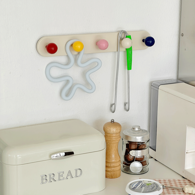 데미무드 크리미컬러 흡착식 후크걸이, 컬러, 1개