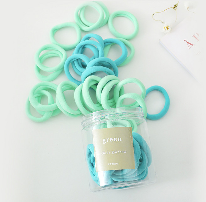 수스다 컬러풀 무매듭 고무줄 50p