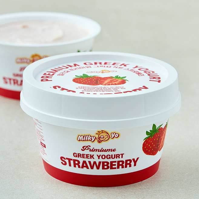 밀키요 프리미엄 그릭요거트 스트로베리, 100g, 1개