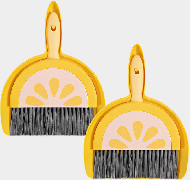 모나코올리브 미니 빗자루 세트 과일가게, 오렌지, 2세트