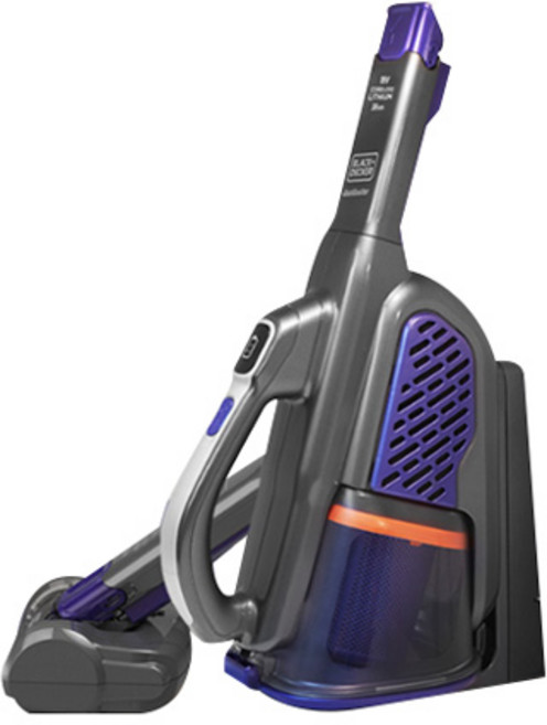블랙앤데커 무선 핸디 청소기 + 펫브러쉬 세트 BHHV520BFP07, 보라색