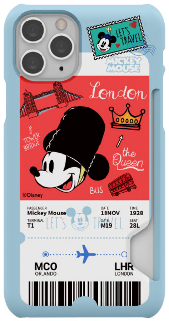 디즈니 시티 트래블 슬림카드 휴대폰 케이스