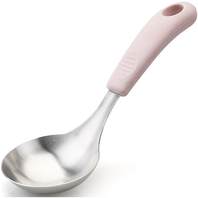 NONEW 304不鏽鋼迷你湯勺 粉紅色, 1個, 粉色