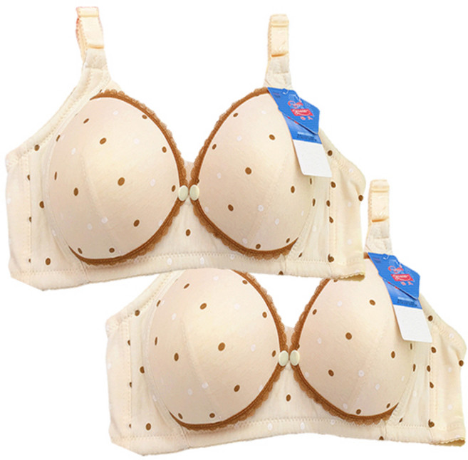 圓點孕婦哺乳內衣 2入