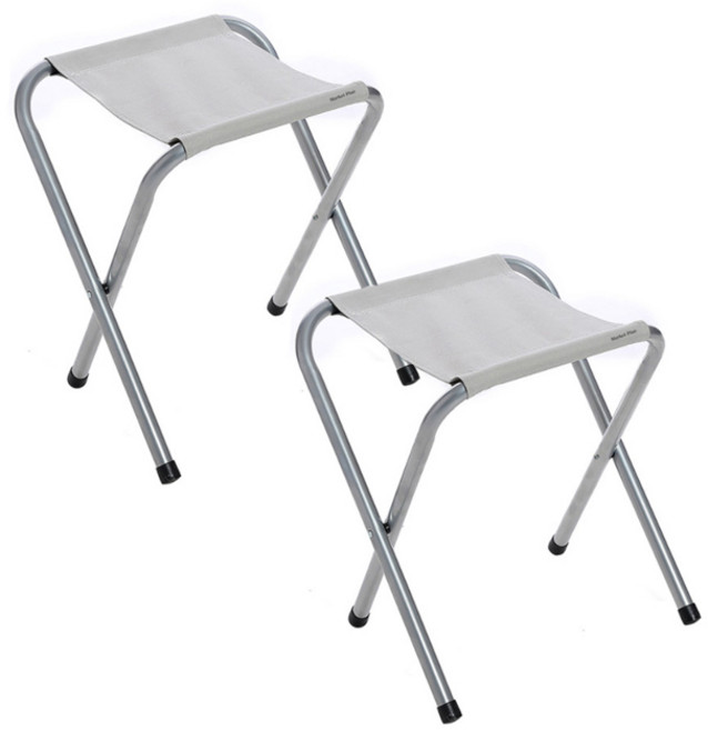 마켓플랜 접이식 모던 미니체어, 화이트, 2개