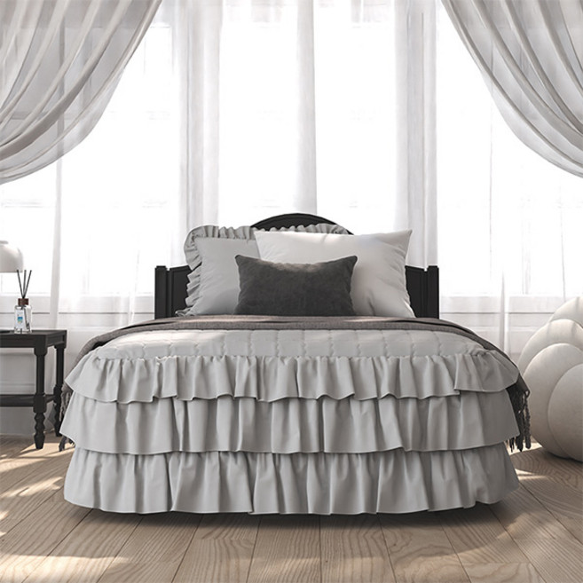 아망떼 피에르 세미마이크로 침대커버, 그레이