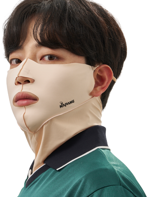 네이팡 넥타입 스포츠 훼이스 가드 마스크, 라이트스킨, 1개