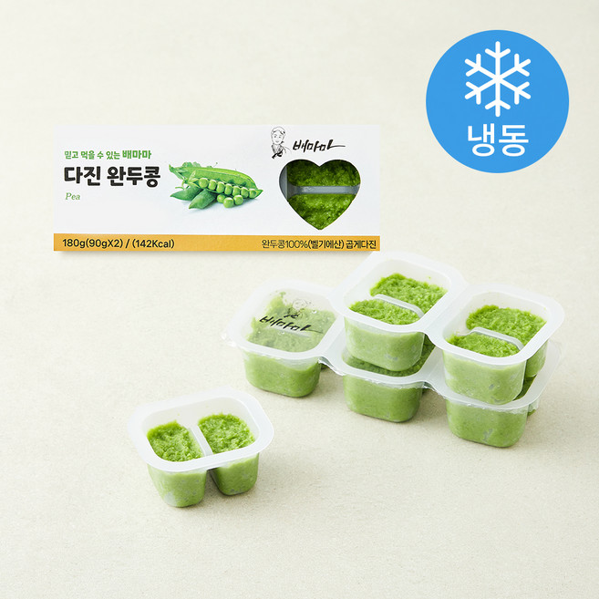 배마마 곱게 다진 완두콩 (냉동), 180g, 1개
