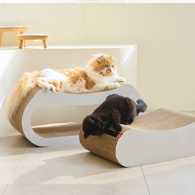 DUIT 히든트랙보드 스크래쳐, 화이트, 1개