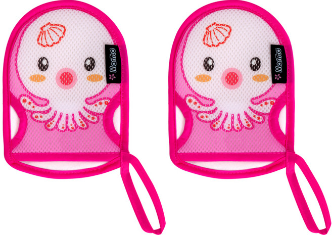 마니또 쥬쥬 유아 목욕장갑 키즈, 옥토퍼스(키즈), 2개