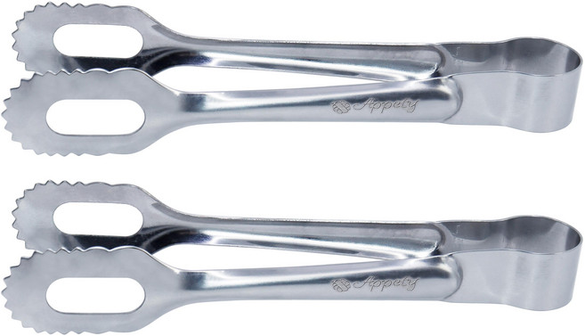 Appety 韓國製不鏽鋼炸雞夾, 2個, 銀色