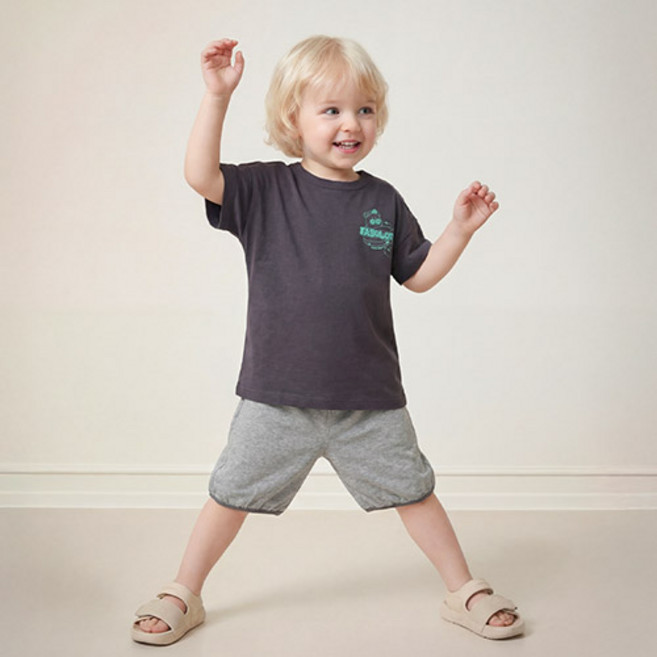 milkmile 陽光漂浮熊上下衣套裝