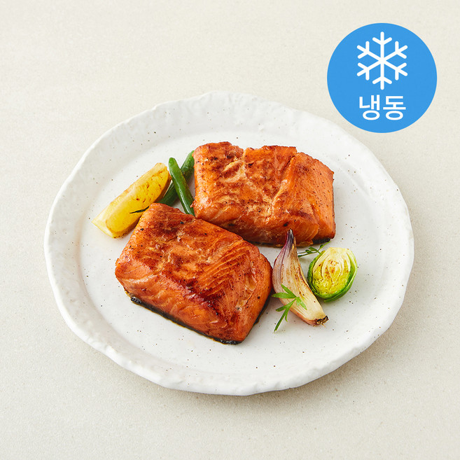 숯불양념 연어 스테이크 (냉동), 1개, 250g