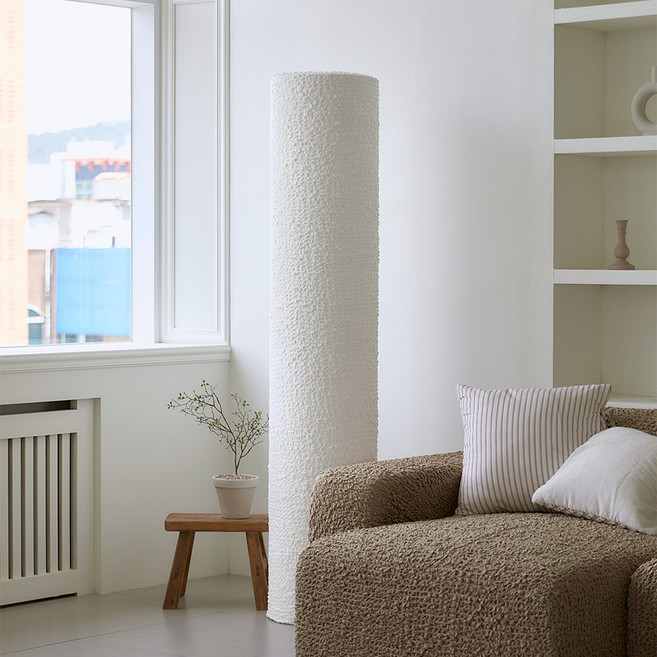 베베데코 올핏 스탠드 에어컨 커버 원형, 화이트(원형)