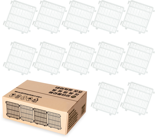 네이처펫 모모 발끼임방지 애견울타리 12p, 화이트, 12개