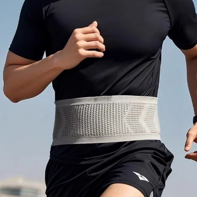 달콤무드 초경량 메쉬 러닝벨트, 그레이, 1개