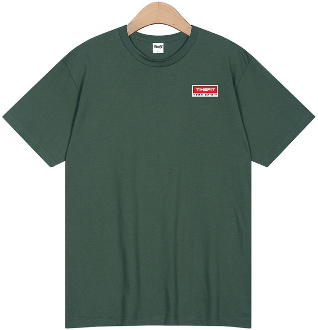 팀스핏 18수 팀스피릿 레드패치 통기성 반팔 티셔츠