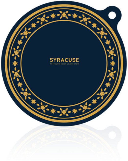 시라쿠스 심볼 인덕션 보호매트 원형 딥오션, 1개