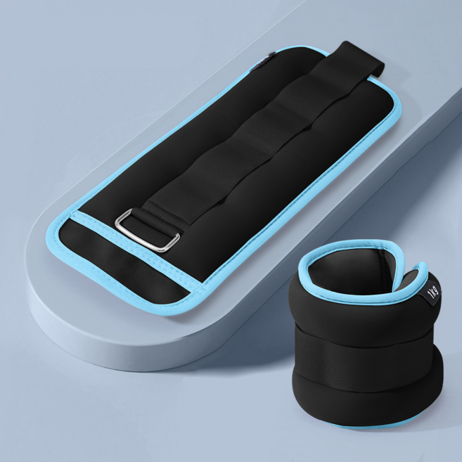 오방난장 런닝 강화 운동 손목 발목 모래주머니 2p, 블랙, 250g