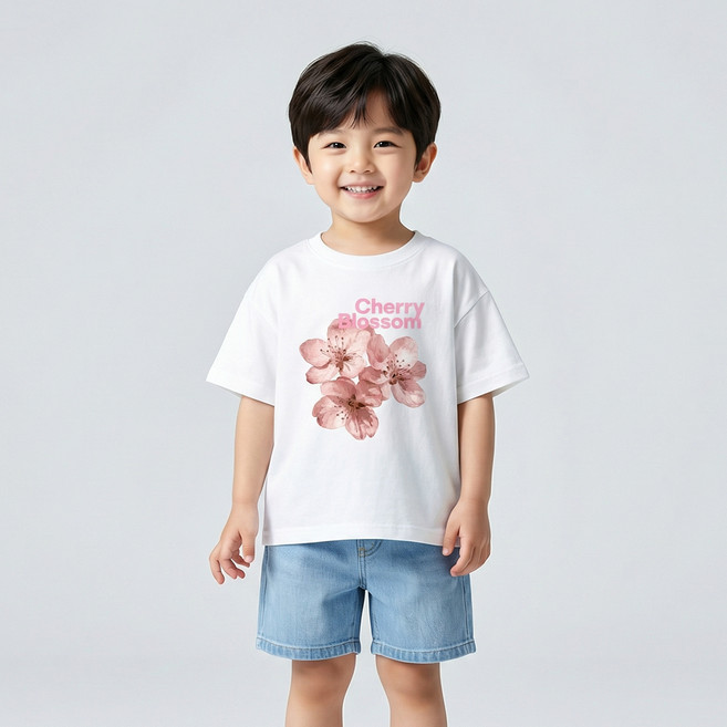 체리블라썸 패밀리 반팔 티셔츠