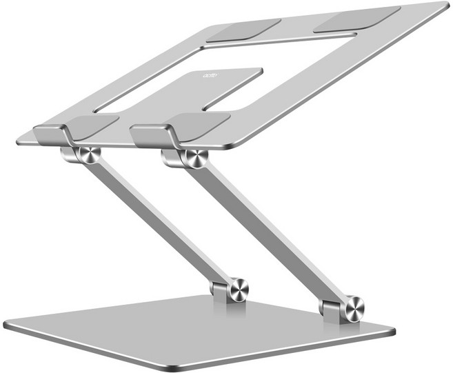 엑토 접이식 높이조절 알루미늄 노트북 거치대 NBS-24, 실버, 1개