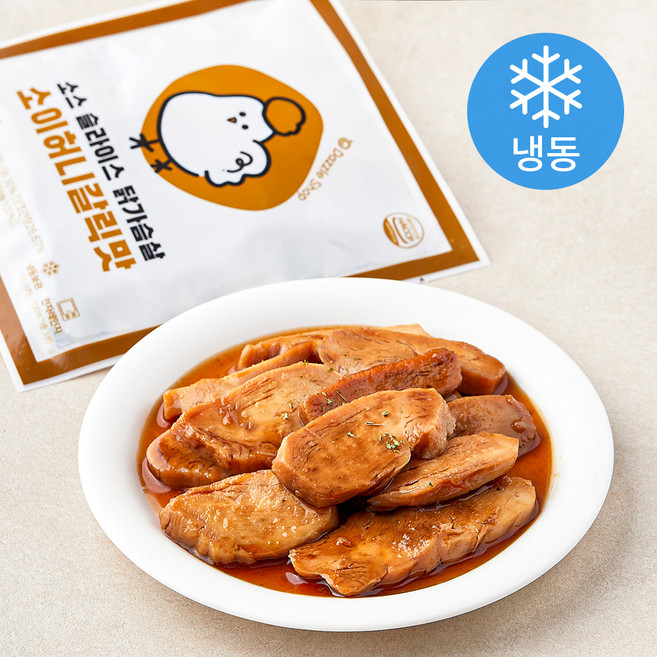 다즐샵 소스 슬라이스 닭가슴살 소이허니갈릭맛 (냉동), 100g, 1개입, 5개