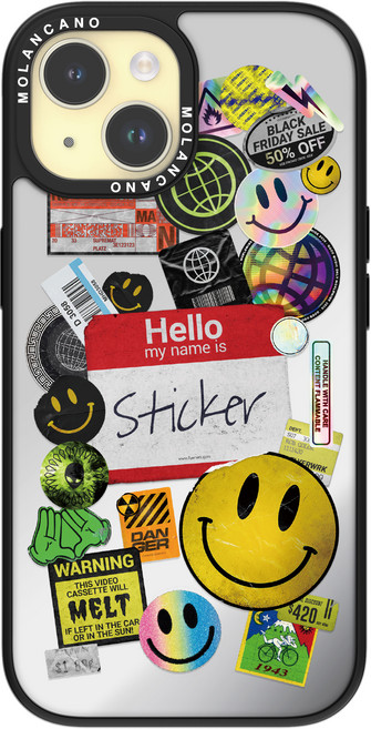 모란카노 미러 디자인 휴대폰 케이스