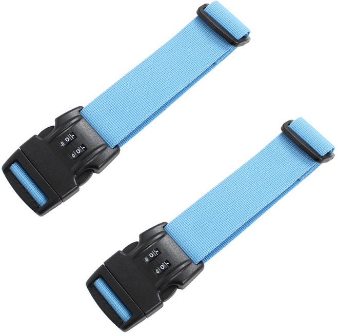 소매치기방지 가방 안전보조벨트 2다이얼 2p 세트