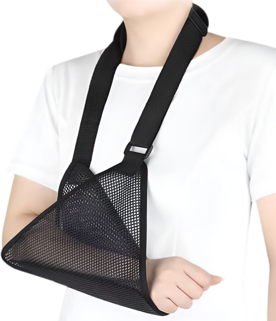 로시테라 통기성 메쉬 팔 고정 지지 패드 블랙, 1개