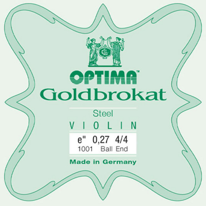 란쯔너 옵티마 바이올린 스트링 골드브로카트 스틸 E현 0.27 ball, 0.27 볼, 혼합색상, 1개