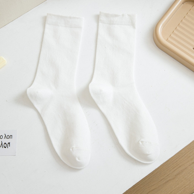 마켓피아 여성용 학생 기본 심플 트렌디 양말 2켤레