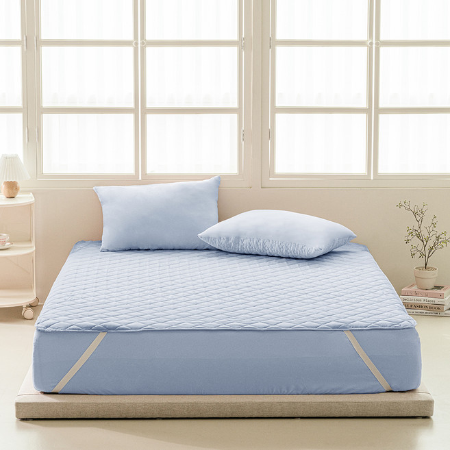 더자리 에코항균 누빔패드, 밀키블루