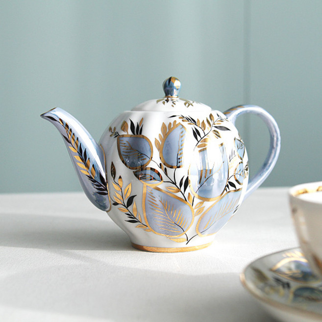 임페리얼포슬린 루나 튤립 티팟, 혼합색상, 700ml, 1개