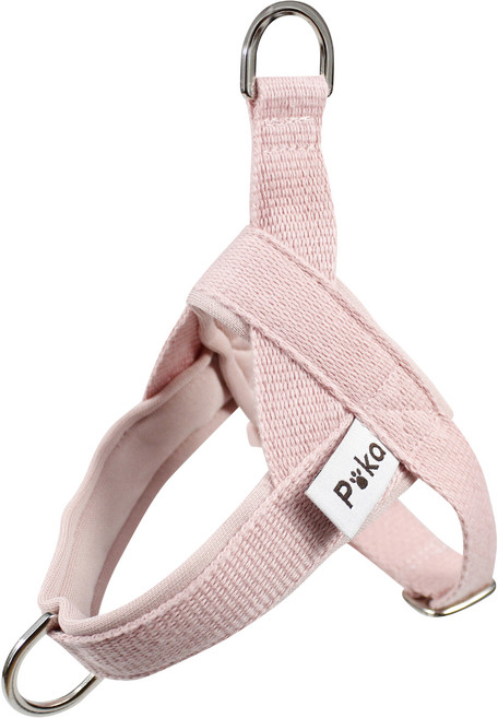 포카펫 강아지 초경량 앞섬방지 하네스, 파스텔 핑크, 1개