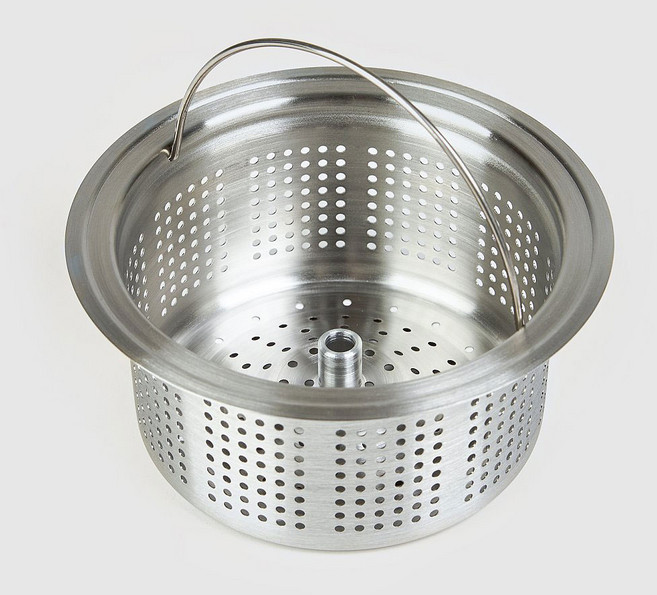 JAJU 스텐 싱크 거름망 회전식 탈수 배수구 전용 14cm, 1개