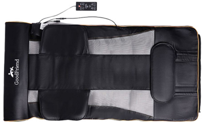 굿프렌드 스트레칭 온열 안마매트, GOOD-A5, 블랙