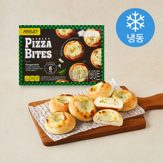 애슐리 피자바이트 고르곤졸라 (냉동), 54g, 1개, 6개입