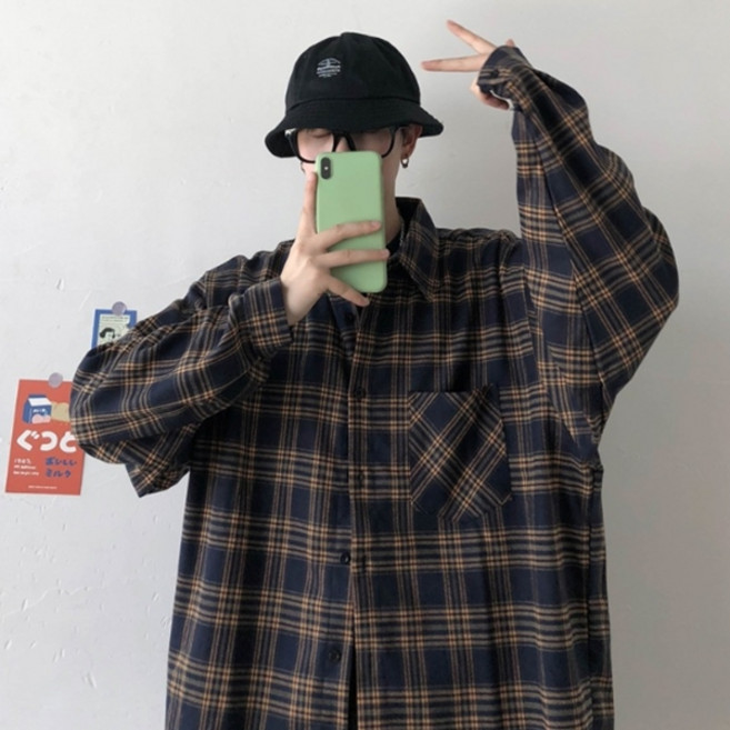 JTL 男士格紋休閒穿搭襯衫