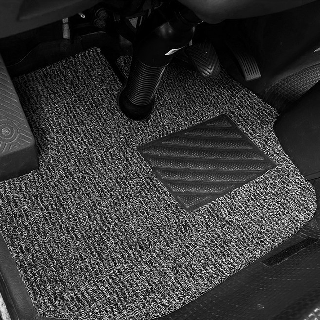 포시즌카매트 프리미엄 코일카매트 확장형 1+2열, 기아 봉고3 더블캡, 그레이